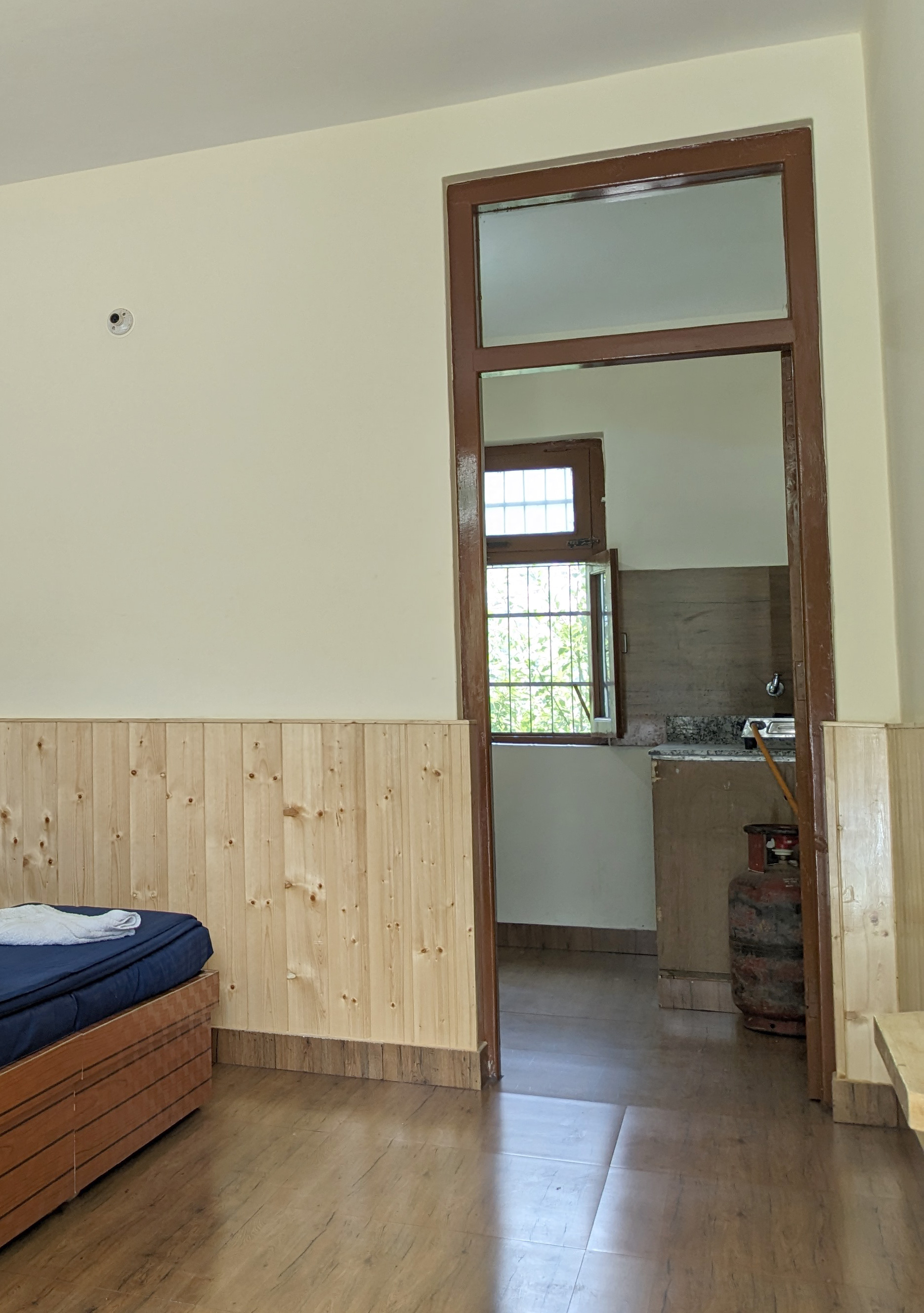 Room with kitchen